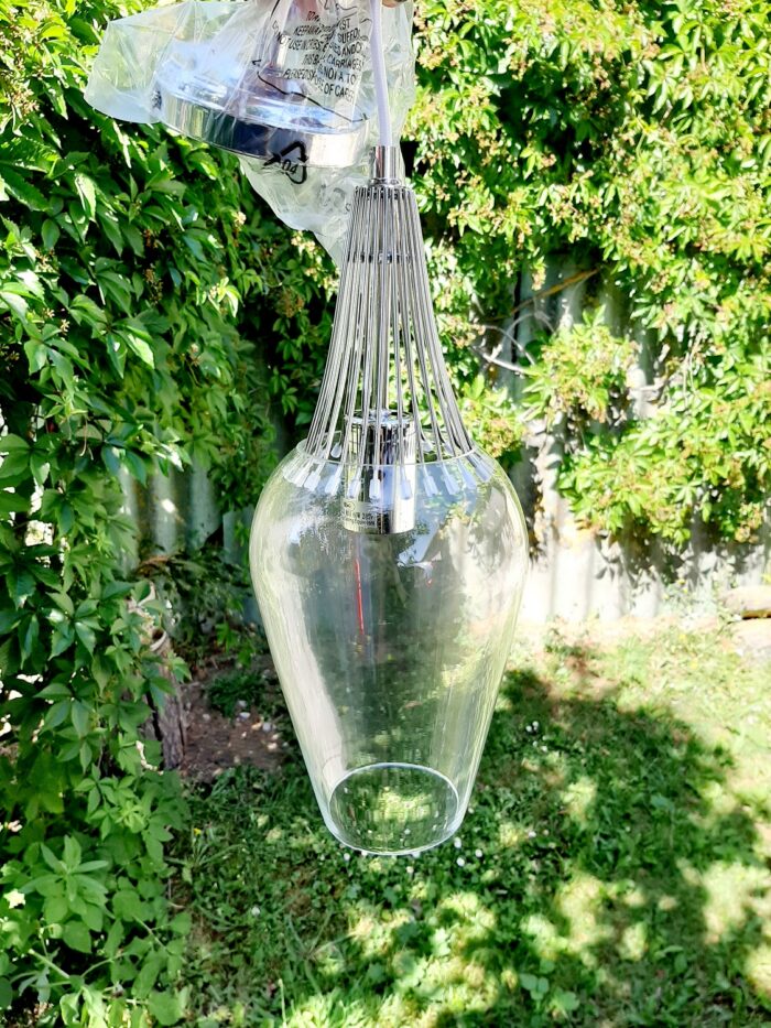 Ripplamp valgusti Klaas ja Kroom